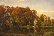 Theodore Fourmois L'etang - De vijver Germany oil painting artist